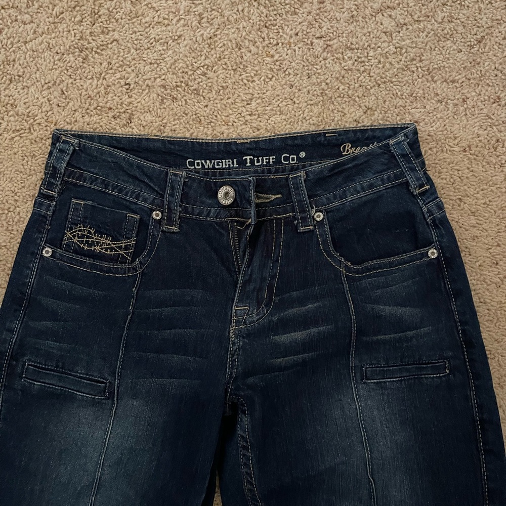 Cowgirl Tuff Dark Blue Flare Jeans